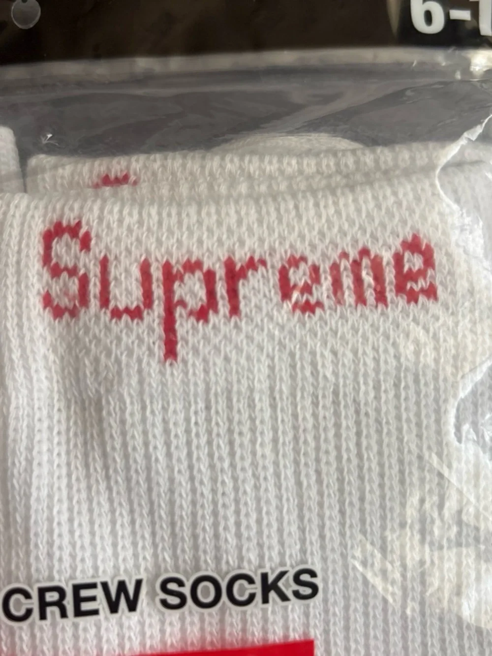 Authentic White Supreme Socks Verified by StockX 4 pairs